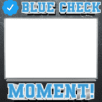 Blue Check Moment Blank Board